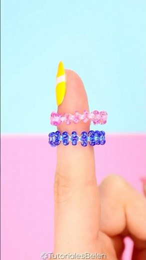 Como hacer anillos bonitos de alambre y mostacillas! Manualidades faciles paso a paso #accesorios