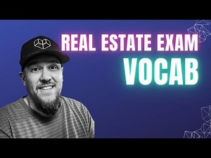 Real estate exam vocab 2024