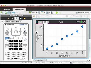 Lists and Spreadsheets & Data and Statistics on TI-nSpire