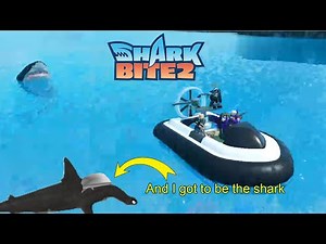 Hovercraft with a minigun vs a Shark!!! (Sharkbite 2)