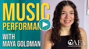 2.9K views · 39 reactions | Join former Broadway performer, Maya Goldman, in this virtual music performance! Maya will sing familiar songs from the past, play piano, ukulele, and guitar in this memorable virtual performance. All are welcome to sing along, move to the music, and enjoy listening while reminiscing. #virtual #musicperformance ##classictunes | Alzheimer's Foundation of America | Facebook