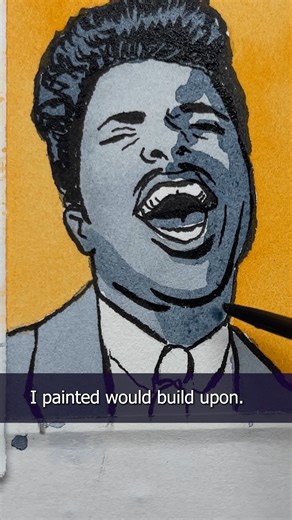 19K views · 665 reactions | I'm Painting 100 Mini Album Covers and Today I Painted Little Richard Little Richard Plaza Artist Materials & Picture Framing | The Art of Scott Christian Sava | Facebook