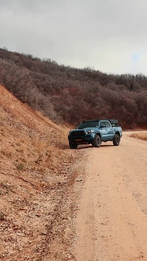 It doesn’t look like it… but I almost rolled the truck. 😅 #offroadrecovery #offroading #tacomatrdpro #scary #oops #adventure