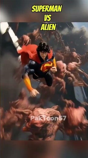 Superman vs Alien#superhero#superman #spiderman #batmanvsspiderman #avengers #short#shorts
