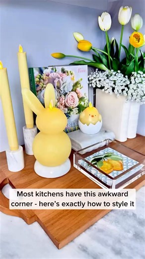 How to decorate that awkward corner in your kitchen