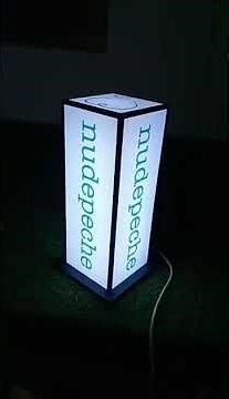 Custom full acrylic lighted sign box with border