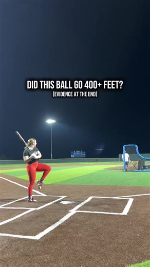I need your help, keyboard warriors. How far do we think this one went?? Also hate that this was my most unserious swing ever, and probably the farthest 😭 #usssaslowpitch #slowpitchsoftball #slowpitch #softball