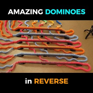 11K views · 64 reactions | watch these awesome dominoes defy gravity!  | Hevesh5 | Facebook