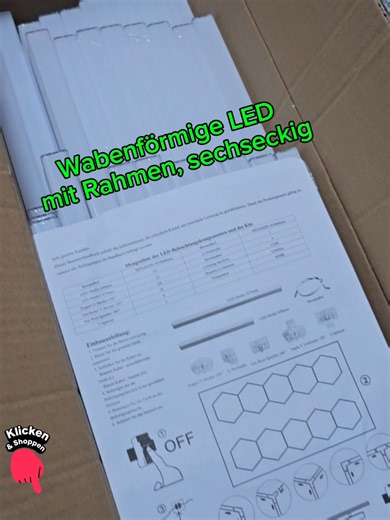 Wabenförmige LED-Beleuchtung für Decken und Wände