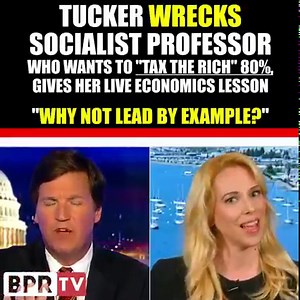 Tucker turns the tables on college professor, gives her free economics class