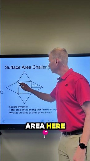How to Find the Surface Area of a Square Pyramid 🏛️📐 | Step-by-Step Geometry Help