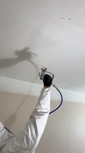 Popcorn Ceiling Spray Painting | Smooth, Even, Professional Finish...