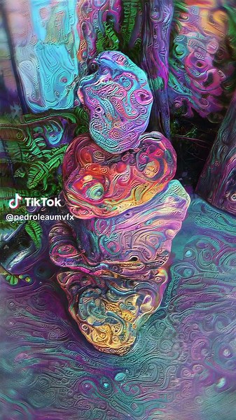 Psychedelic Mushroom Art in Vivid Colors