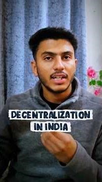 Decentralization in india l Federalism l Class 10 SST#shorts