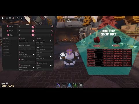 THE FORCE SCRIPT ROBLOX 2025 AUTO FARM, AUTO FORGE, ORE SKIP, ORE ESP, DESYNC