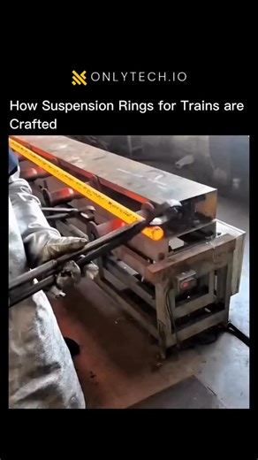 Technology | Science | History on Instagram: "How train suspension rings are crafted and why they’re crucial for safety and ride comfort. Each ring is made with precision engineering and high-quality materials. 🚂⚙️ 📚 Disclaimer: This content is shared strictly for educational and informational purposes. 🎬 All credit goes to the original creators. We do not claim ownership of any copyrighted material. 📩 For credits, removal, or concerns, please DM or email — we respect all rights and will res