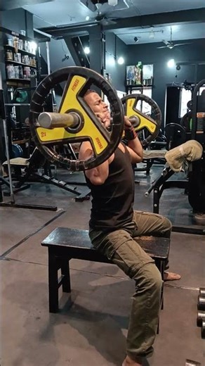 sholder barbell press #shorts