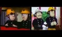 Mix of 2 videos from youtube : Fireman Sam Normans tricky day (Original + Reversed)