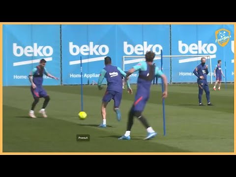 Fc Barcelona - Intense Passing Drill With Finishing