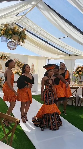 Gorgeous Bridesmaids in Zulu Traditional Wedding Attire