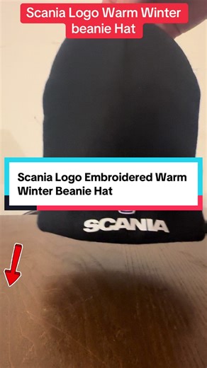 Scania Logo Embroidered Warm Winter beanie hat #warm #hat #tiktokviral #foryoupage #fyp