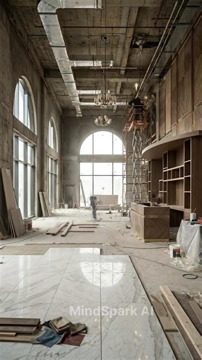 Luxury Hotel Renovation Timelapse | Stunning Interior Transformation #shortvideo#shortsfeed