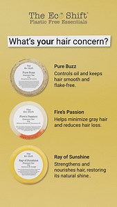 Not sure which shampoo bar is right for you? Here’s a quick guide to help you find the perfect match for your hair! Ready to ditch plastic? Make the shift to The Eco Shift today! Be part of the generation restoration and the #1MillionMission. Choose to limit plastic use and shift to better options by 2025. 💚🌏 | The Eco Shift