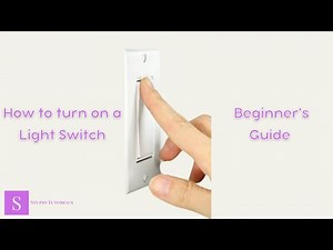 How to turn on a light switch | Beginner's tutorial