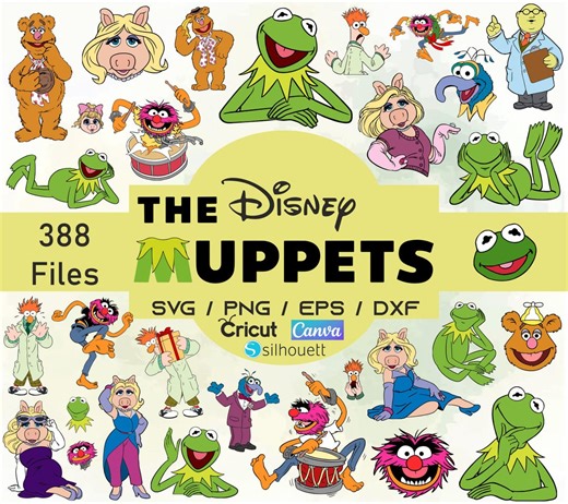 The Muppets Clipart PNG Pack - Puppet Characters Art (digital Download) - Etsy