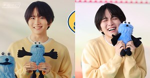 2026年1月9日発売「一番くじ PUPPET SUNSUN」の新WEB CMが公開！俳優の板垣 李光人さんが「パペットスンスンぬいぐるみ」に最高の笑顔！撮影後のインタビューも到着！（動画あり） | 電撃ホビーウェブ