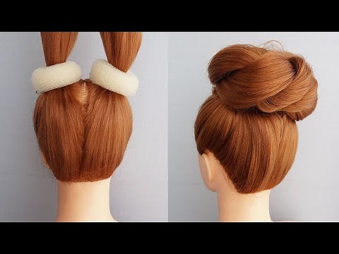 Easy Messy Bun Hairstyle Tutorial | Quick & Easy Hairstyles for Ladies