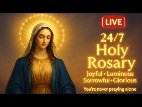 24/7 Holy Rosary | All 20 Mysteries | Guided Prayer with Beads