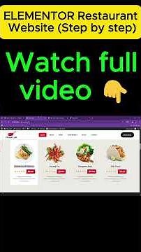 Elementor Restaurant Menu Design – Build a Beautiful Food Menu for WordPress