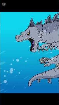 Mosasaurus VS Godzilla / 모사사우루스 고질라의 대결 #animation #cartoon #mosasaurus #godzilla #모사사우루스 #고질라