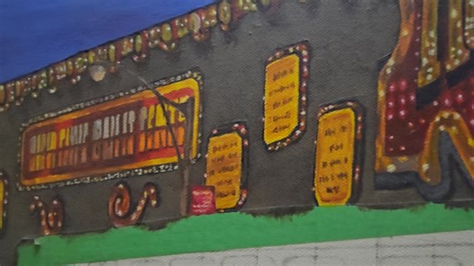 People keep asking for an update on Honest Ed's so here it is. I'm trying to get back into it. Need to be in the right mindset or i can't paint. | Kim Marshall