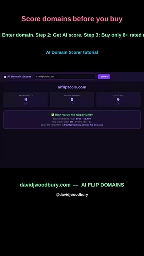 How to use Domain Flipping Is a Real Inc… to find domain flips (step …