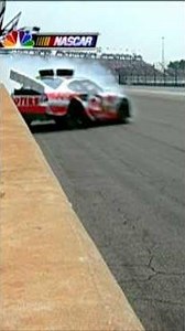 Brett Bodine and Mike Wallace test out the SAFER Barrier in the 2002 Brickyard 400 #nascar