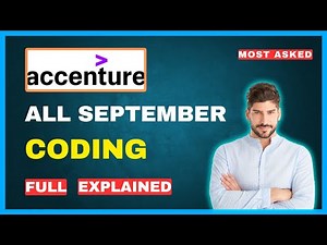 All Recent🔥 | Accenture Today coding questions | Accenture Assessment test 2024