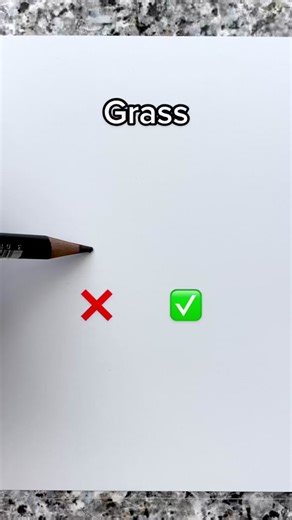 Easy Grass Drawing Tutorial: Pressure, Then Flick