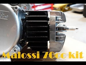 Yamaha QT50 Malossi 70cc cylinder and piston kit step by step install.