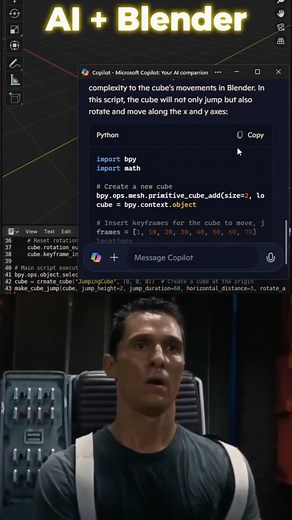 BlenderHub on Instagram: "Blender Python Scripts With AI #viral #tutorial #blendertutorial #fyp #fypシ゚viral #fypシ #foryoupageシ #3d #3dart #3dmodeling #blenderrender #blenderartist #blenderanimation #3dgameart #render3d #3dartist #blender3d #blenderart #digitalartist #texturing #cgiart #blendercommunity #blender #maya3d #cyclerender #3danimation #cgiartist #animation #3dartists"