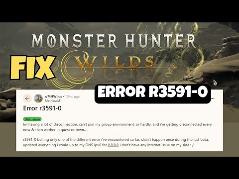 Fix Error R3591-0 in Monster Hunter Wilds | Connection & Crossplay Issues Solved