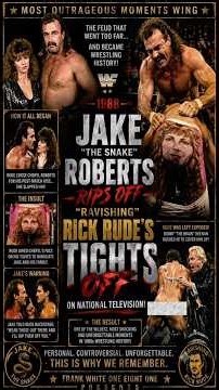 Jake “The Snake” Roberts RIPPED OFF Rick Rude’s Tights on TV! 😳 | WWF 1988