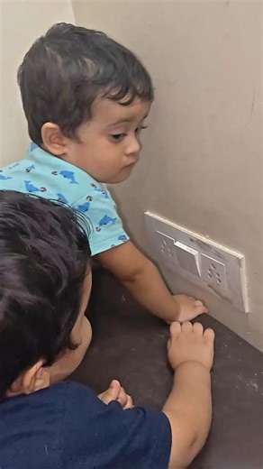 Peanut 🥜 on Instagram: "Socket covers = less shock, more rock 🤣👶#babysafety #babyproofingtime #parenting #eldersibling #brother"