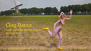 Clog dance body-painting by Amit Bar
