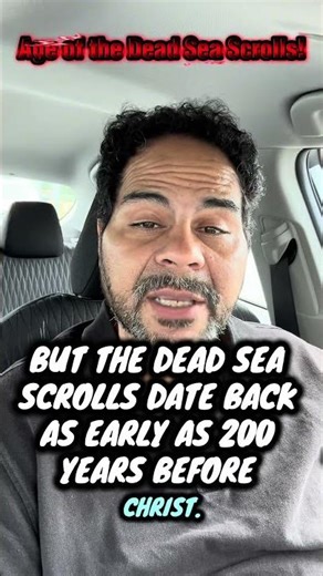 The age of The Dead Sea Scrolls. ￼ #jesuschrist #jesus #god #bible #fyp #facts