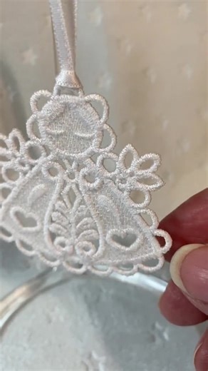 Embroidered Lace Angel Ornament: Dutch Folk Art Style, 2.25" - Etsy