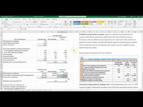 Spoilage, Rework, and Scrap (Example 3: Process Costing - Standard Costing)