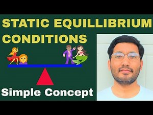 CONDITIONS OF EQUILIBRIUM PHYSICS STATIC EQUILIBRIUM CONDITION