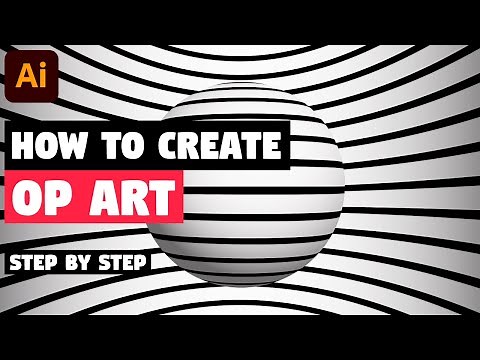 How to make Op Art | Illustrator Tutorial (3D Optical Illusion)